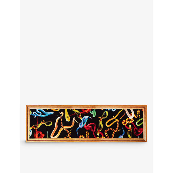 Seletti Snakes woven kitchen mat 60 x 200cm