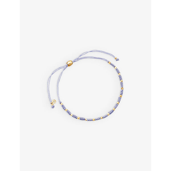 Astley Clarke Biography Courage 18ct yellow gold-plated vermeil sterling silver cord bracelet