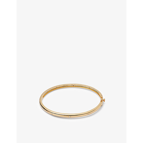  Astley Clarke Celestial Orion 18ct yellow gold-plated vermeil sterling-silver and sapphire bangle