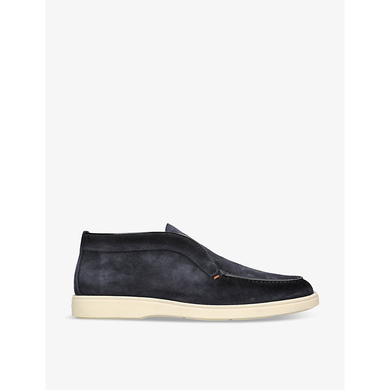  Santoni Detroit slip-on suede desert boots