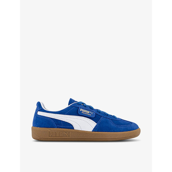 Puma Palermo logo-tab suede low-top trainers