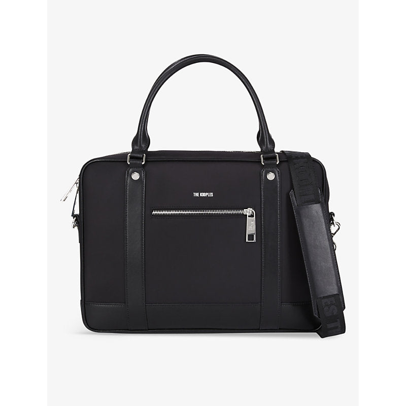  The Kooples Branded leather briefcase