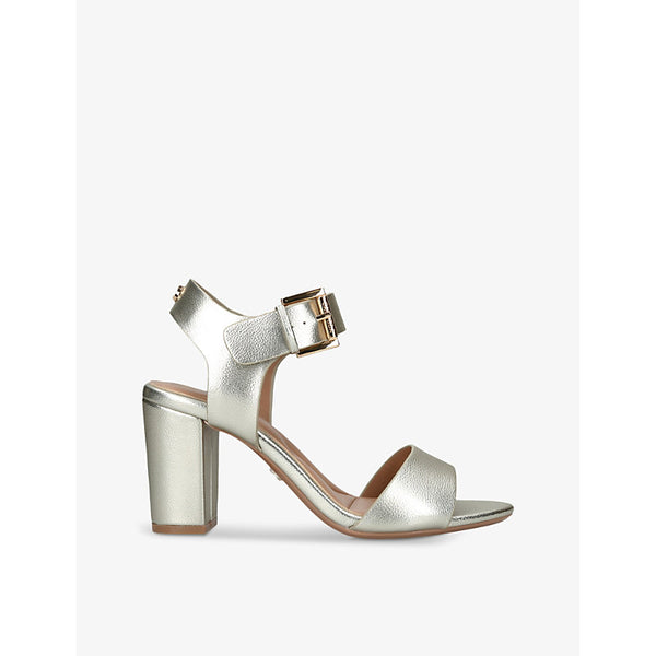  Carvela Sadie 2 metallic faux-leather heeled sandals