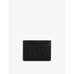 Valentino Garavani VLOGO brand-print woven cardholder | Valentino Garavani