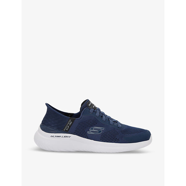 Skechers Bounder 2.0 logo-patch woven low-top trainers | Skechers