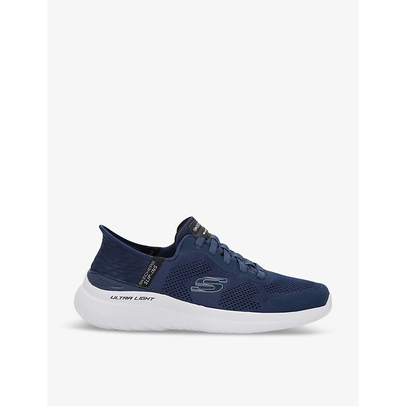 Skechers Bounder 2.0 logo-patch woven low-top trainers | Skechers