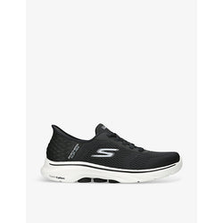 Skechers GO WALK 7 logo-patch woven low-top trainers