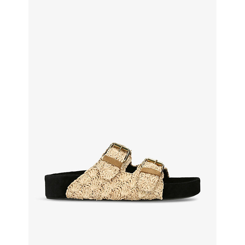  Isabel Marant Lennyo open-toe raffia sandals