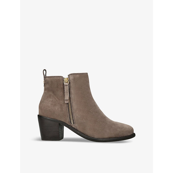 Carvela Secil side-zip heeled suede ankle boots