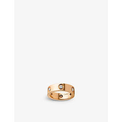 Cartier LOVE 18ct rose-gold and 0.46ct diamond ring