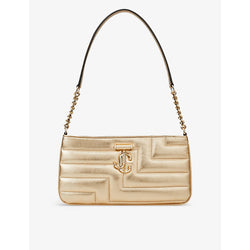  Jimmy Choo Avenue Slim quilted-leather shoulder bag