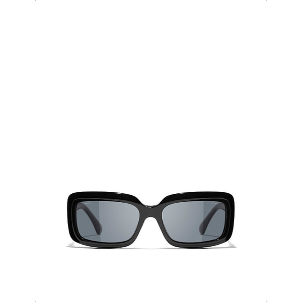 Chanel Rectangle-frame sunglasses | LYBSTORE