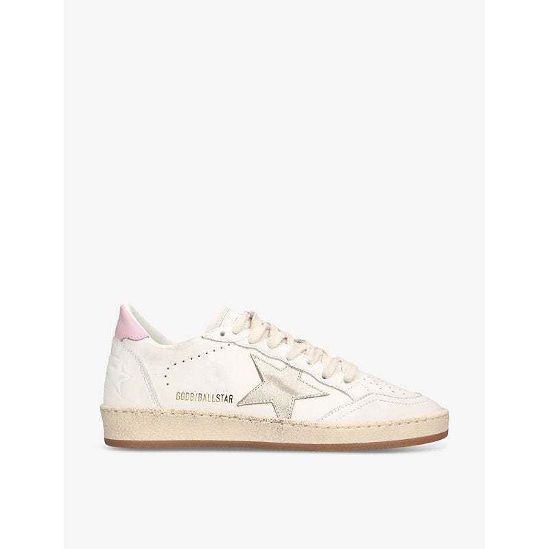 Womens Golden Goose Women's Ballstar 11719 logo-print leather low-top trainers