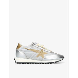  Golden Goose Women's Marathon 70138 Runner leather and mesh low-top trainers