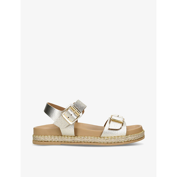 Carvela Comfort Sun Down metallic-leather sandals