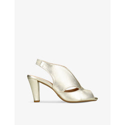 Carvela Comfort Arabella slingback metallic-leather heels