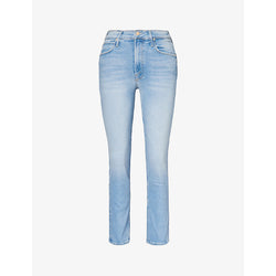  Mother Dazzler straight-leg mid-rise jeans