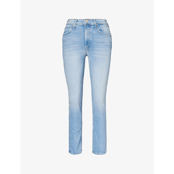  Mother Dazzler straight-leg mid-rise jeans