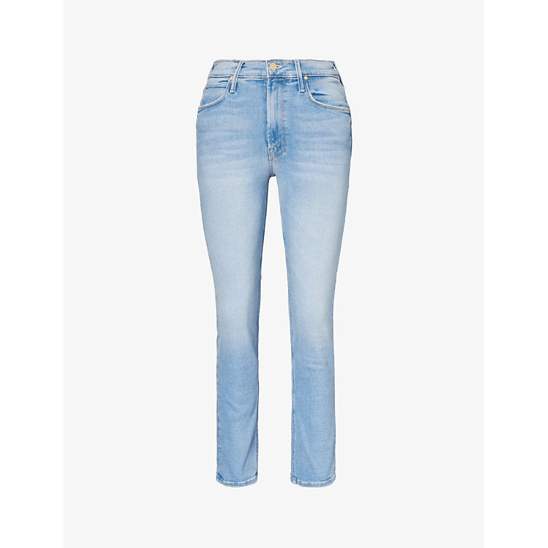  Mother Dazzler straight-leg mid-rise jeans