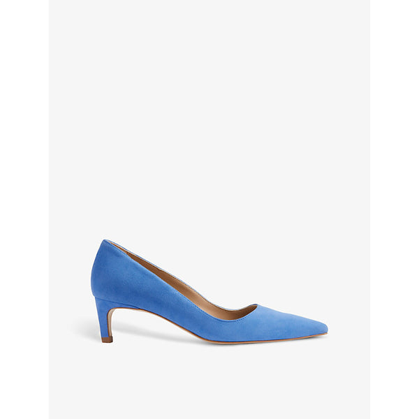 Lk Bennett Ava kitten-heel suede court shoes