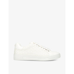  Carvela Daze Weave logo-plaque faux-leather low-top trainers