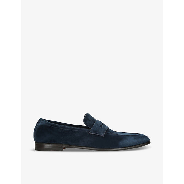  Ermenegildo Zegna L'Asola suede penny loafers