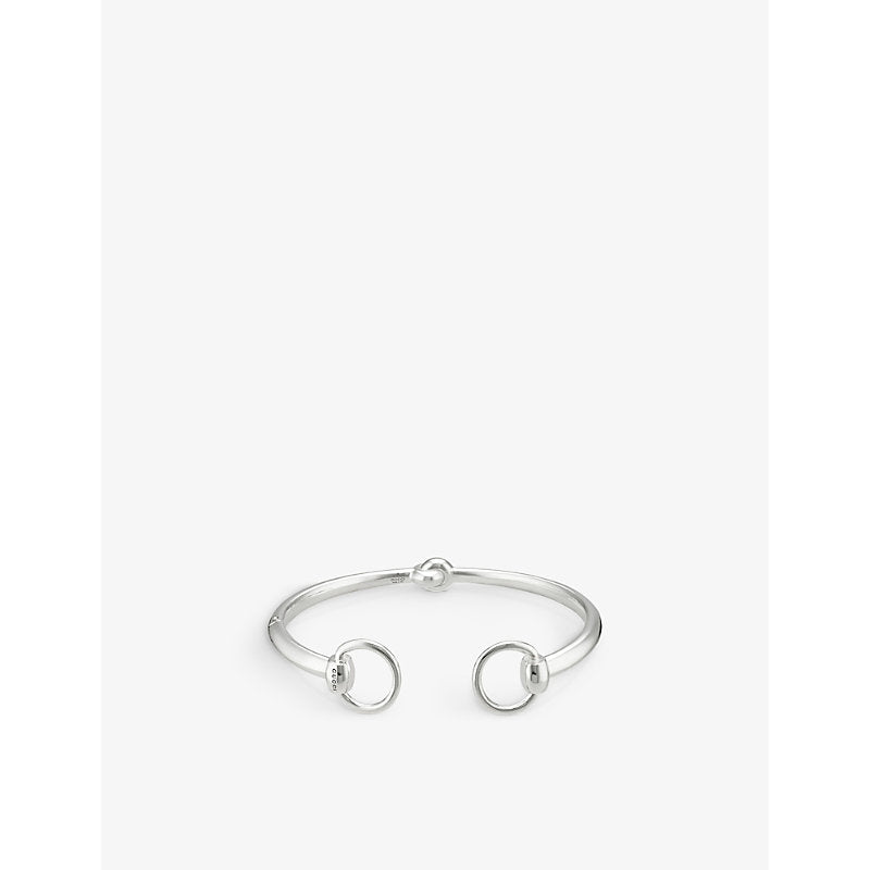 Gucci Horsebit sterling silver cuff | GUCCI