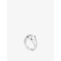 Gucci Trademark logo-engraved 925 sterling-silver ring