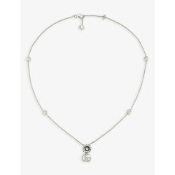 Gucci GG Marmont Mother-of-Pearl sterling-silver necklace