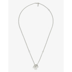 Gucci Interlocking G charm sterling-silver necklace