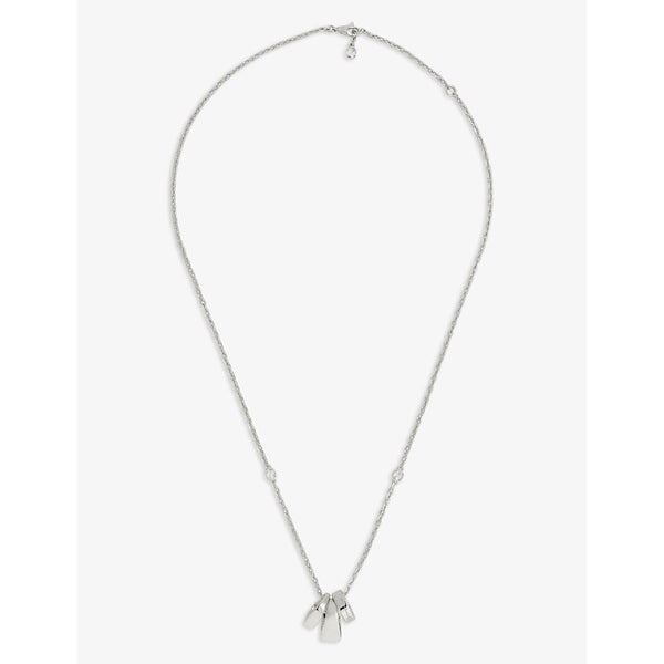 Gucci Interlocking G charm sterling-silver necklace