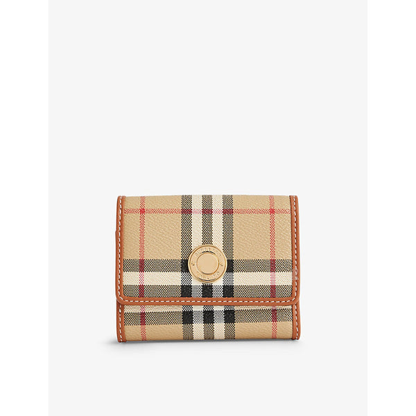 Burberry Lancaster coated-canvas wallet