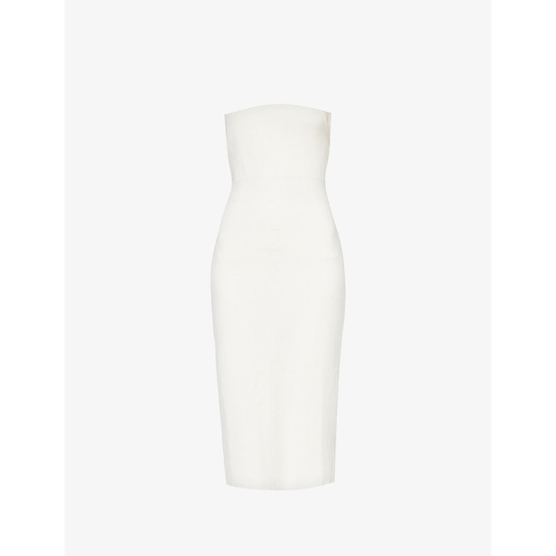 Amy Lynn Straight-neck rib-knitted midi dress | AMY LYNN