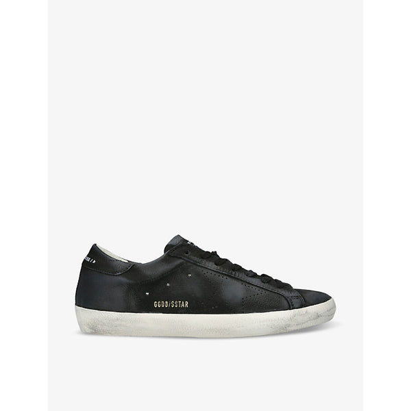 Golden Goose Men's Superstar perforated-star leather low-top trainers