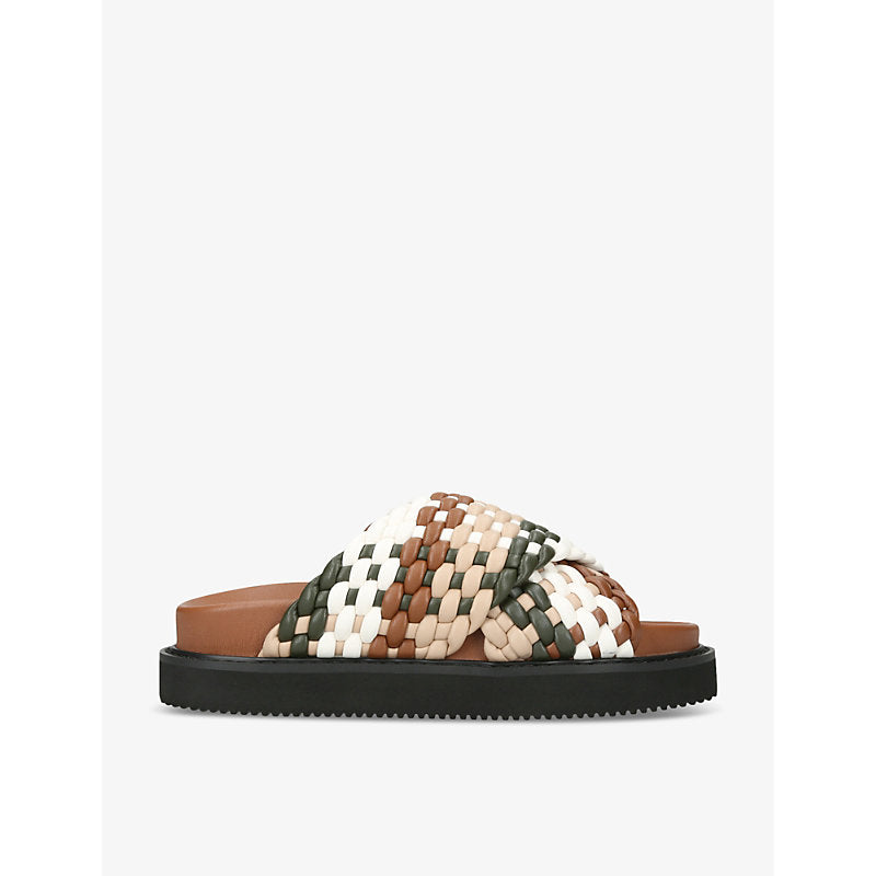 Kg Kurt Geiger Rosella braided faux-leather sandals