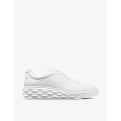 Jimmy Choo Diamond Maxi logo-embossed leather low-top trainers