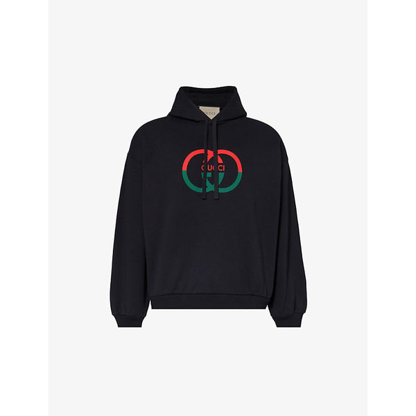 Gucci Logo-print relaxed-fit cotton-jersey hoody