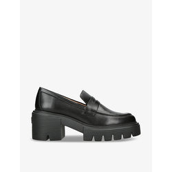 Stuart Weitzman Soho lug-sole leather loafer