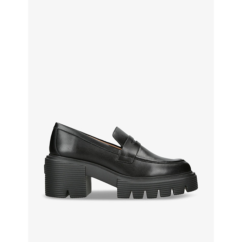 Stuart Weitzman Soho lug-sole leather loafer