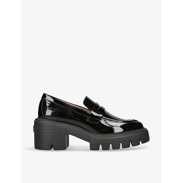 Stuart Weitzman Soho track-sole patent-leather loafers | Stuart Weitzman