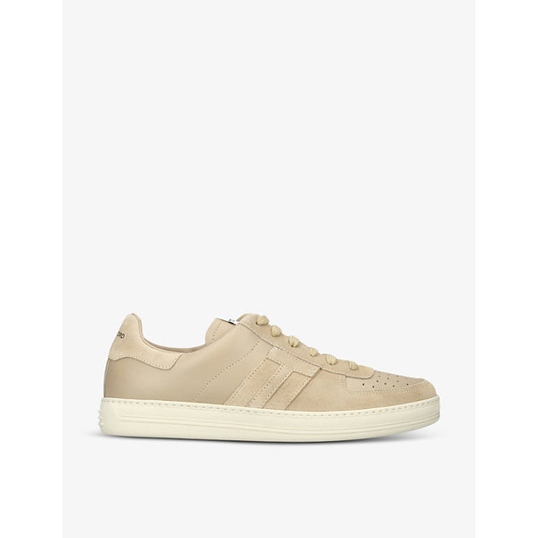 Tom Ford Radcliffe leather and suede low-top trainers | Tom Ford