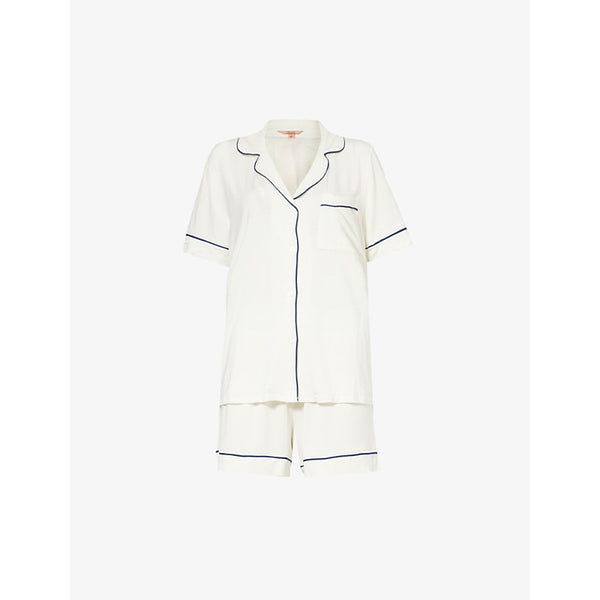  Eberjey Gisele relaxed-fit stretch-woven jersey pyjama set