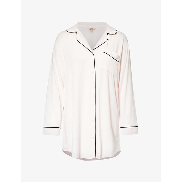  Eberjey Gisele V-neck stretch-woven jersey sleepshirt