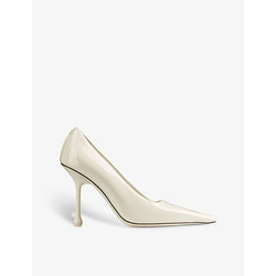 Jimmy Choo Ixia 95 pointed-toe patent-leather heeled courts