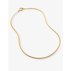 Monica Vinader Snake chain 18ct gold-vermeil sterling-silver necklace 50cm