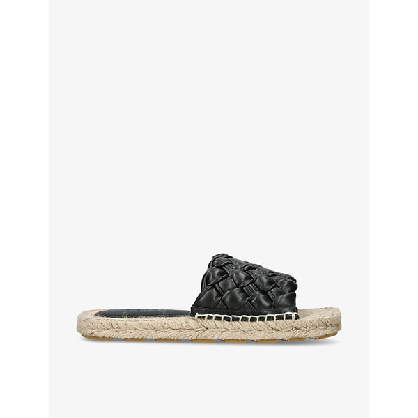  Bottega Veneta Jack intrecciato-weave leather espadrilles