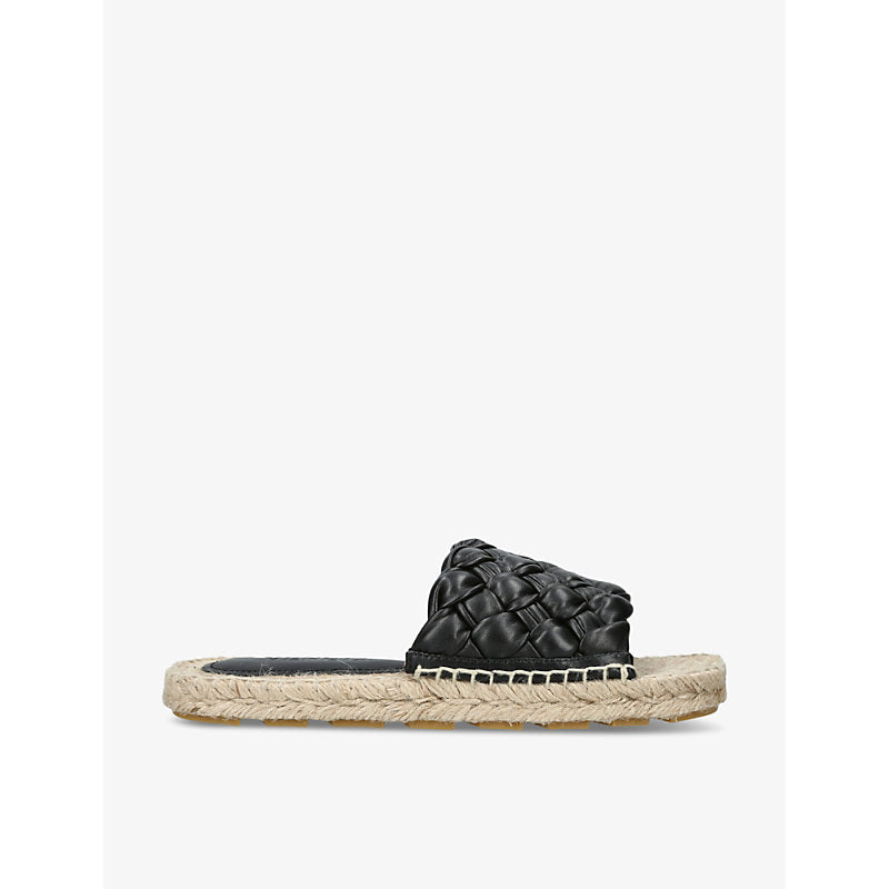  Bottega Veneta Jack intrecciato-weave leather espadrilles