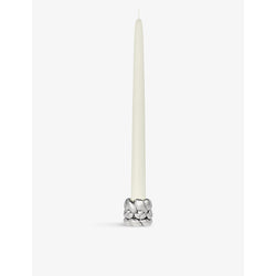 Christofle Babylone silver-plated candle holder with candle 2.2cm