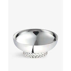 Christofle Babylone braided silver-plated bowl 9cm