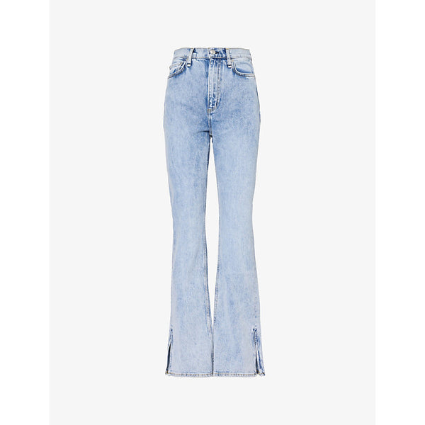  Rag & Bone Peyton split-cuff flared-leg high-rise stretch-denim jeans